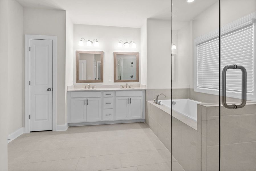 Representative furnished interior of a home built from the The Cantrell by The Providence Group in Aberdeen, Hoschton (Image 12).