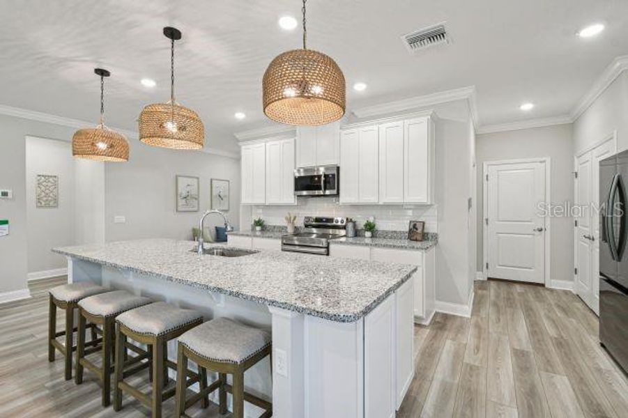 Furnished interior view inside a new home in , Mount Plymouth (Image 6).