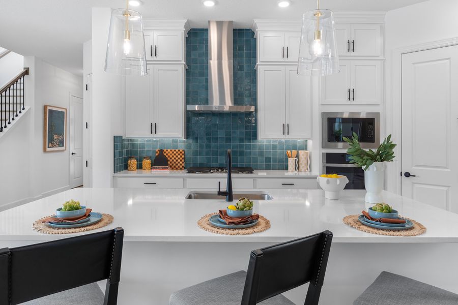 Representative furnished interior of a home built from the The Hollinger by David Weekley Homes in Evergreen Island at Silverleaf - Executive, St. Augustine (Image 4).