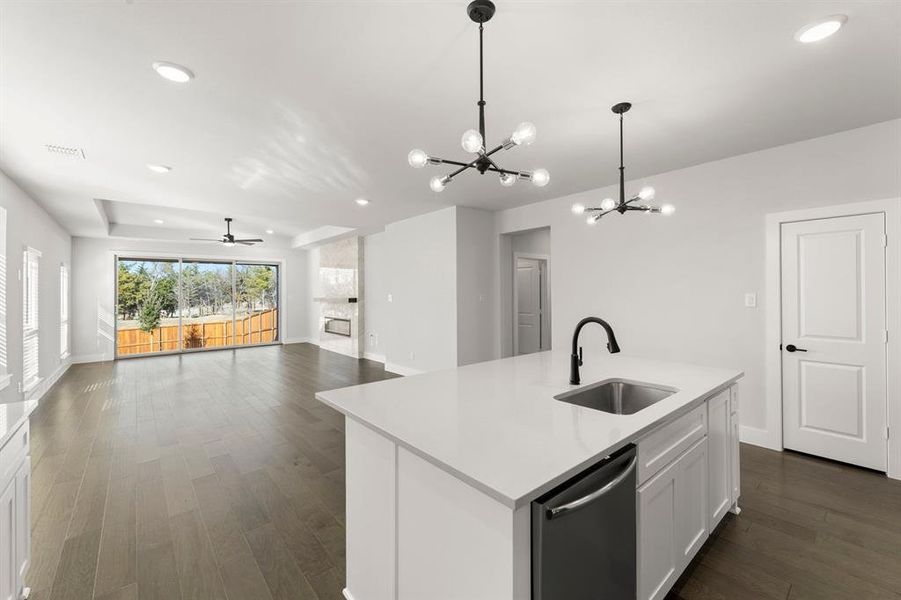 Furnished interior view inside a new home in Trails at Cottonwood Creek, Rowlett (Image 10).