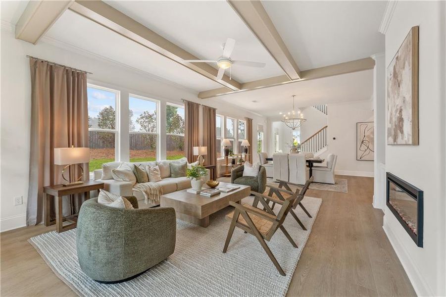 Furnished interior view inside a new home in , Canton (Image 18).