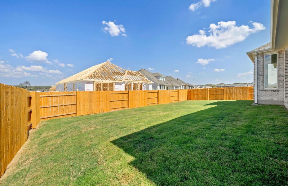 Exterior details and patio area of a home in 6 Creeks, Kyle (Image 3).