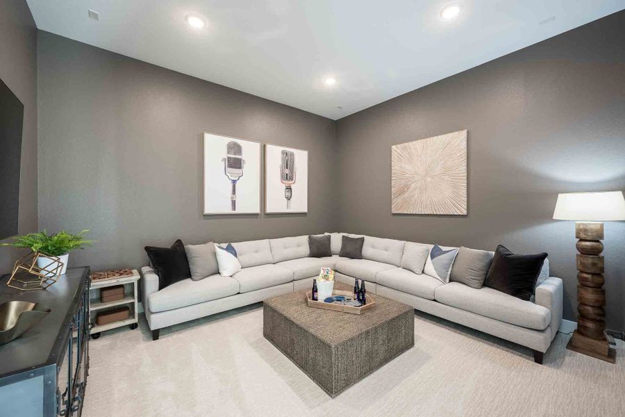 Representative furnished interior of a home built from the Meritage by Tri Pointe Homes in Legacy Grove 1/2 Acre, Montgomery (Image 29).