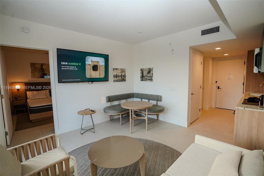 Furnished interior view inside a new home in Gale Hotel & Residences Miami (former Natiivo), Miami (Image 8). Furnished interior view inside a new home in Gale Hotel & Residences Miami (former Natiivo), Miami (Image 8).