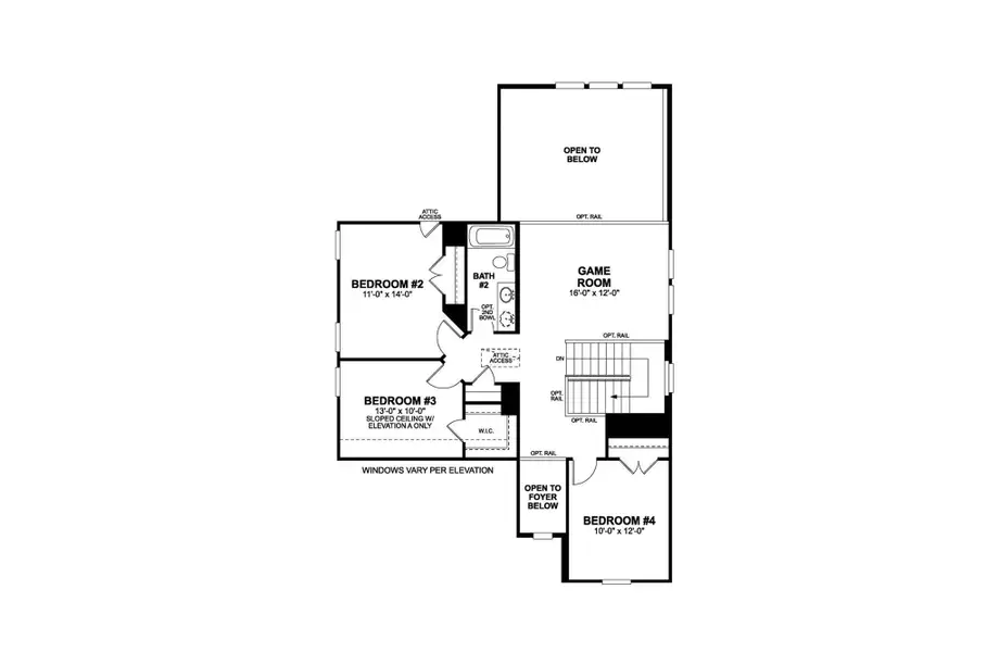 2D floor plan layout of this home in Heritage, Dripping Springs, TX (Image 3).