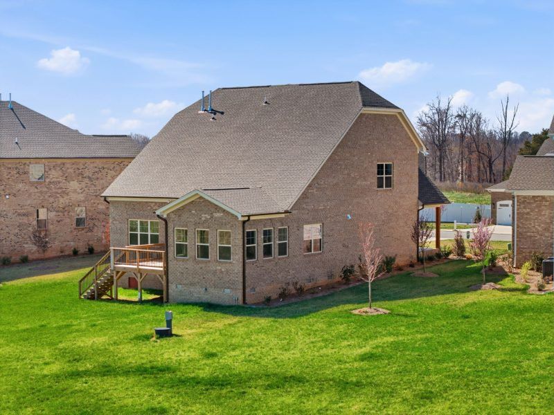 Representative exterior details of a home built from the Hampton by Keystone Homes NC in Preserve at Carriage Cove, Oak Ridge (Image 50).