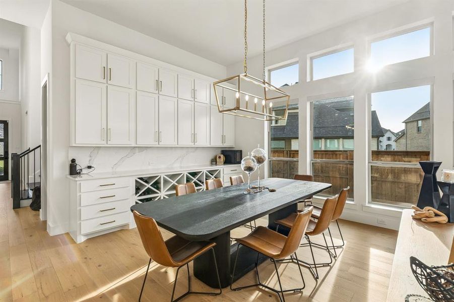 Furnished interior view inside a new home in , The Colony (Image 33).