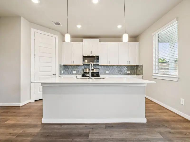 Furnished interior view inside a new home in Parkway Commons - City Series, Missouri City (Image 3). Furnished interior view inside a new home in Parkway Commons - City Series, Missouri City (Image 3).