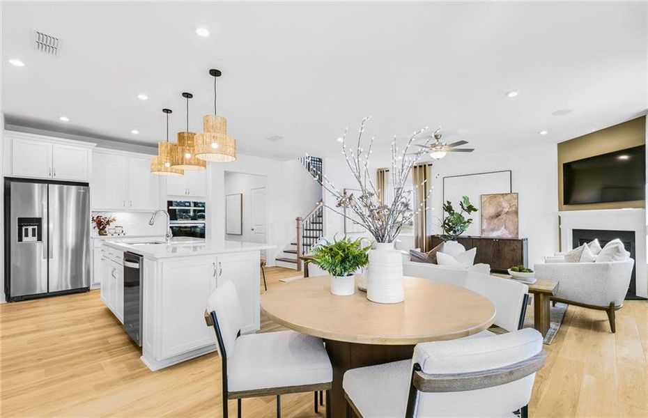 Furnished interior view inside a new home in Haverhill Estates, Dacula (Image 8).