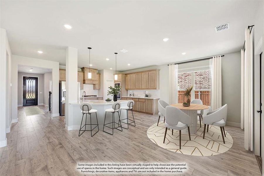 Furnished interior view inside a new home in Hulen Trails, Fort Worth (Image 16).