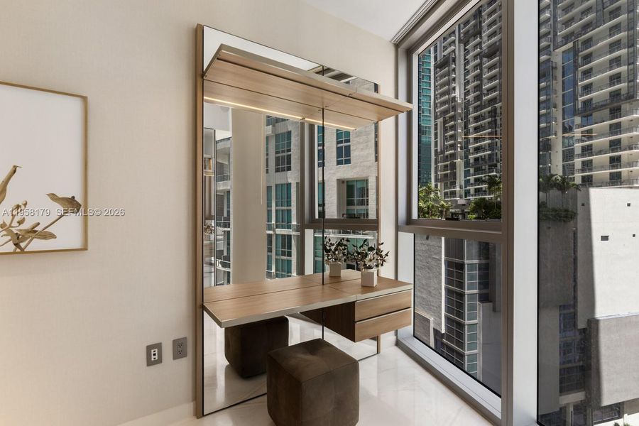 Furnished interior view inside a new home in , Miami (Image 5).