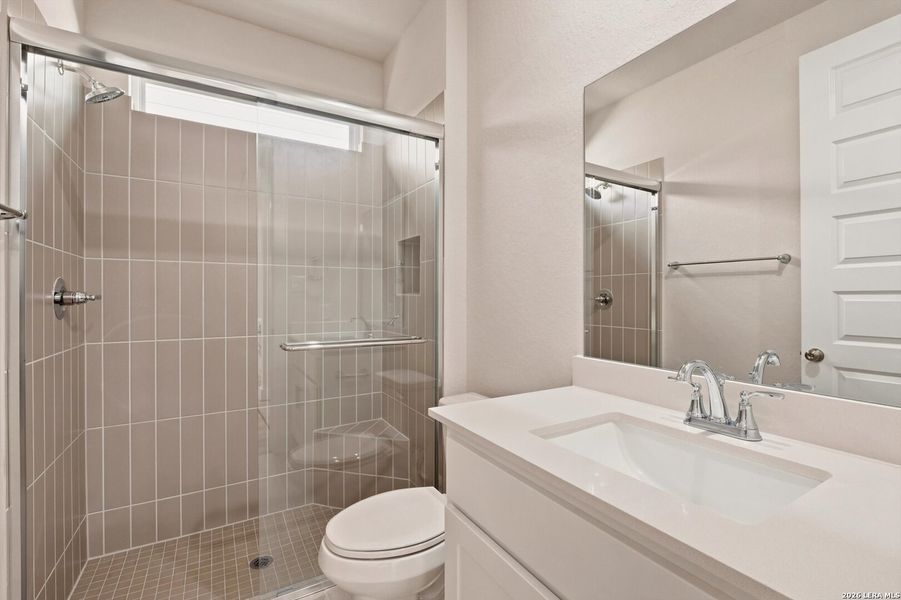 Furnished interior view inside a new home in Crown Ridge Manor, San Antonio (Image 8). Furnished interior view inside a new home in Crown Ridge Manor, San Antonio (Image 8).