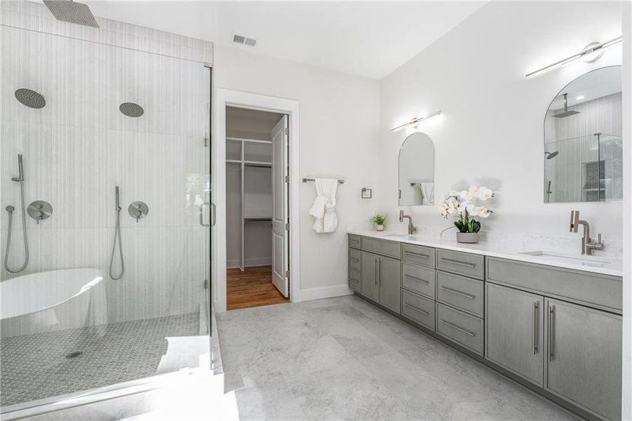 Furnished interior view inside a new home in , Atlanta (Image 36). Furnished interior view inside a new home in , Atlanta (Image 36).