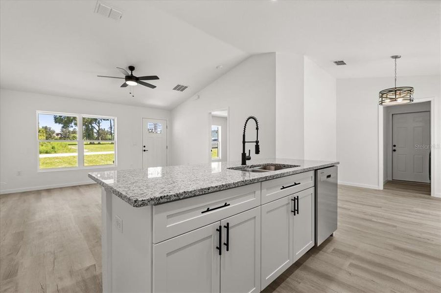 Furnished interior view inside a new home in , Dunnellon (Image 9).