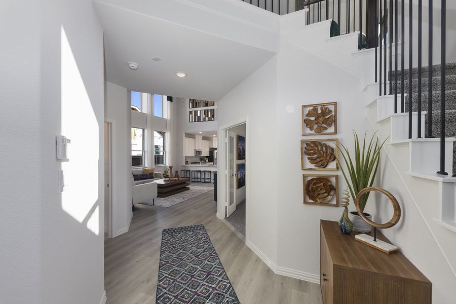 Furnished interior view inside a new home in Heartland, Heartland (Image 6). Furnished interior view inside a new home in Heartland, Heartland (Image 6).