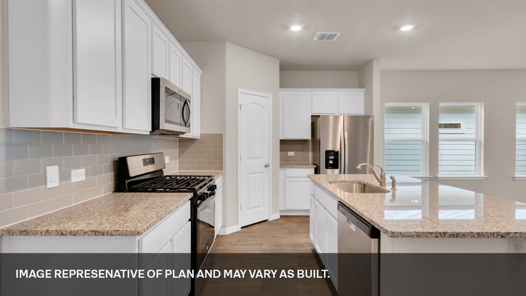 Furnished interior view inside a new home in Rosenbusch Ranch, Leander (Image 3). Furnished interior view inside a new home in Rosenbusch Ranch, Leander (Image 3).