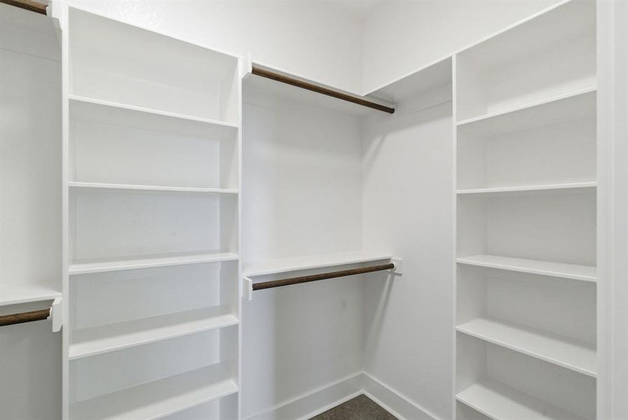 View of spacious closet