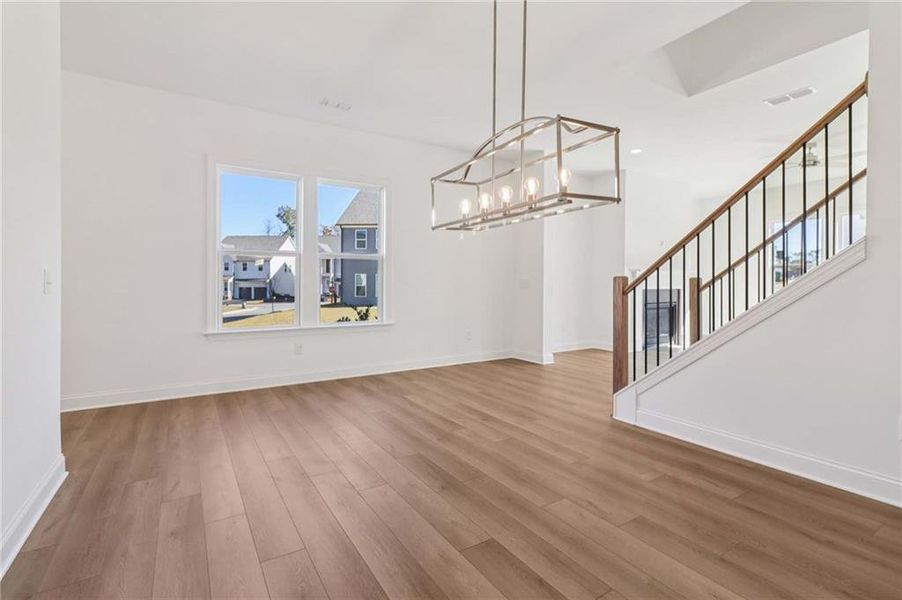 Spacious, unfurnished interior of a new home in East Harbor II at Chestatee, Dawsonville (Image 35).