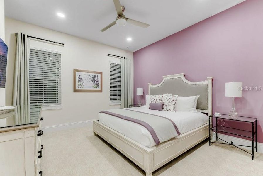 Furnished interior view inside a new home in , Reunion (Image 52).