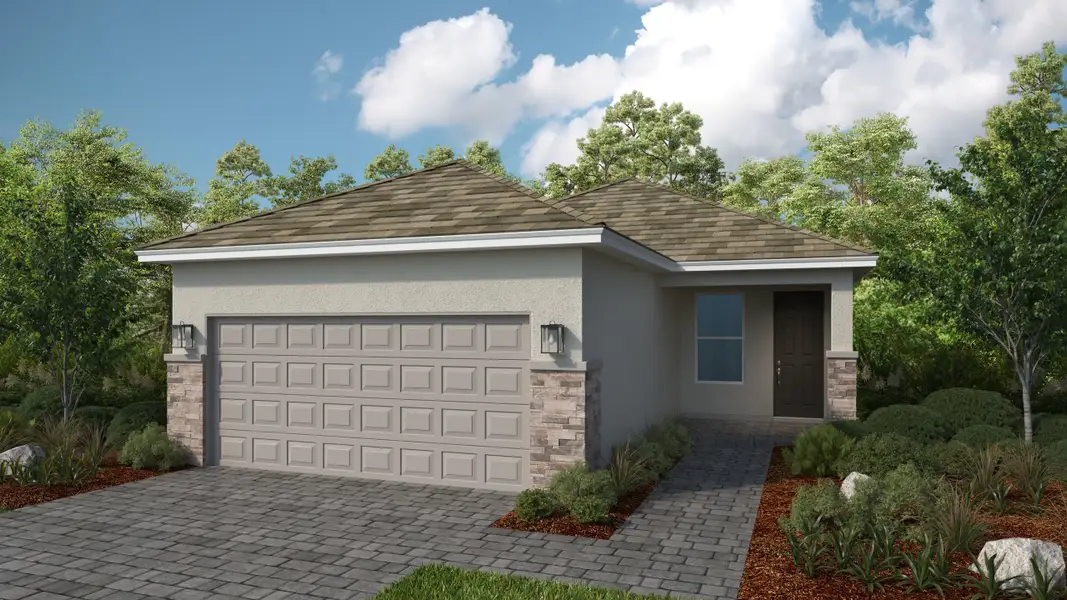 Representative exterior photo of a completed home built from the Alta by Taylor Morrison in Coasterra Community Group Page, Palmetto, FL (Image 5).