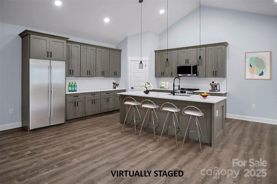 Furnished interior view inside a new home in , Iron Station (Image 12).