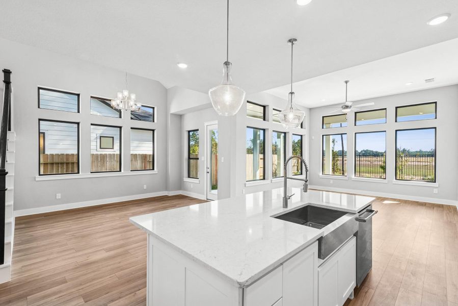 Furnished interior view inside a new home in ARTAVIA 50' Homesites, Conroe (Image 6).