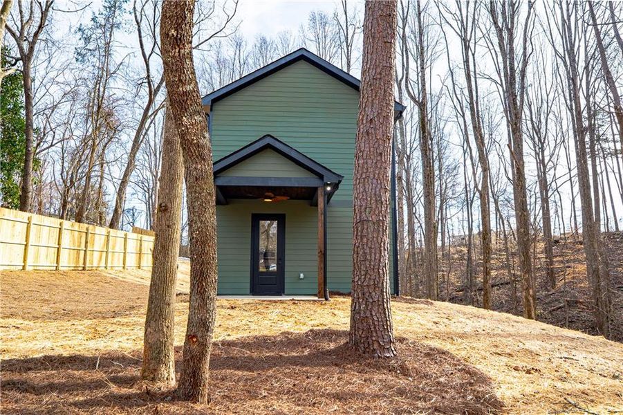 Exterior details and patio area of a home in , Dawsonville (Image 19).