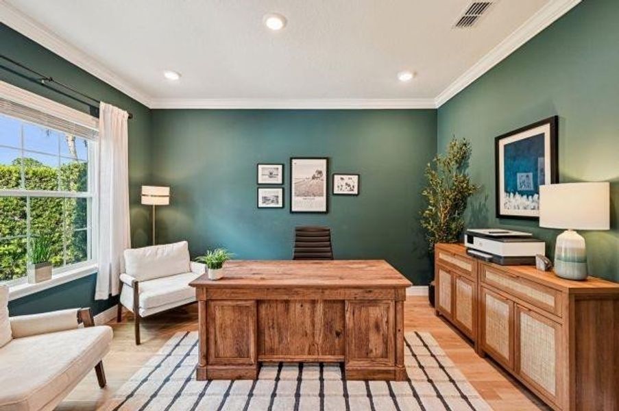 Model home - actual features may vary.