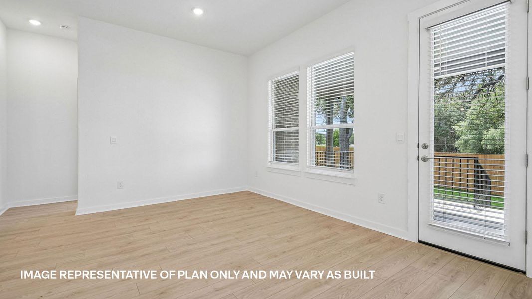 Spacious, unfurnished interior of a new home in Rosenbusch Ranch, Leander (Image 13). Spacious, unfurnished interior of a new home in Rosenbusch Ranch, Leander (Image 13).