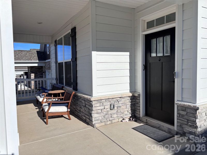 Exterior details and patio area of a home in Westport Freedom Series, York (Image 20).