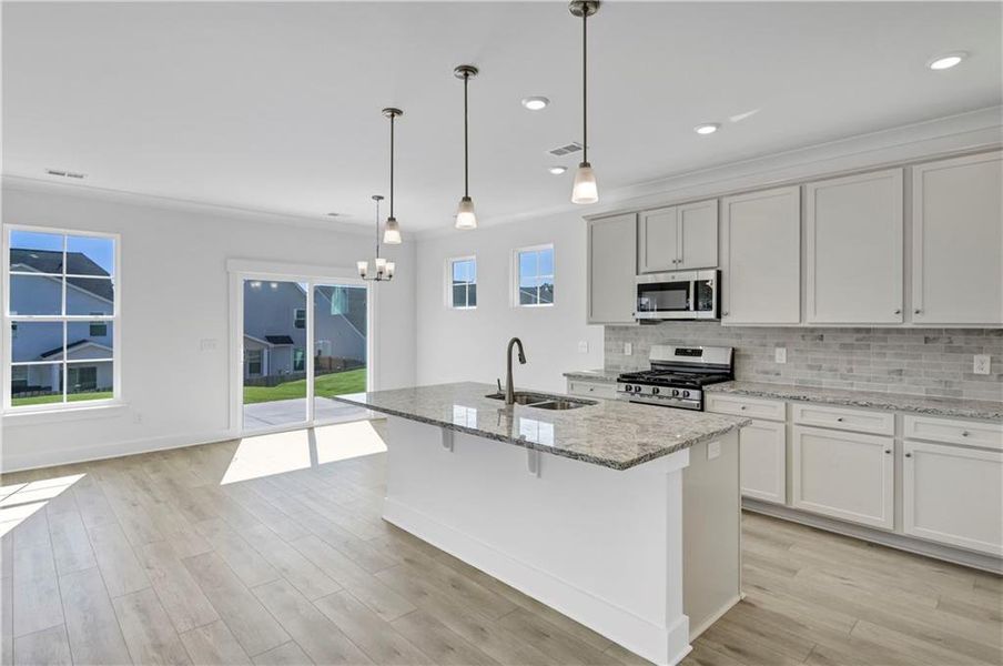 Furnished interior view inside a new home in Villas at Dawsonville, Dawsonville (Image 17).