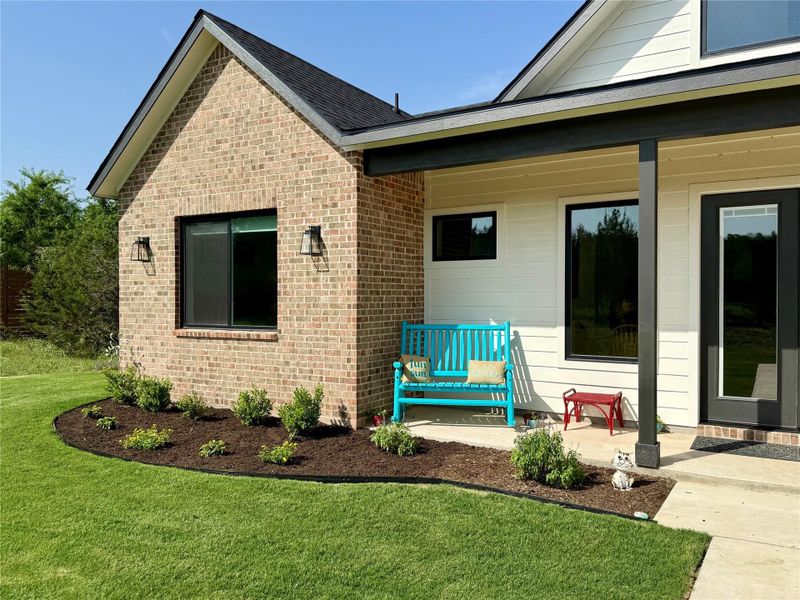 Front exterior of a new home in , Georgetown, TX, highlighting curb appeal (Image 19).