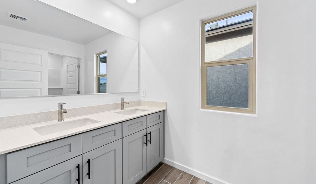Furnished interior view inside a new home in The Oasis at Rocking K, Vail (Image 18).