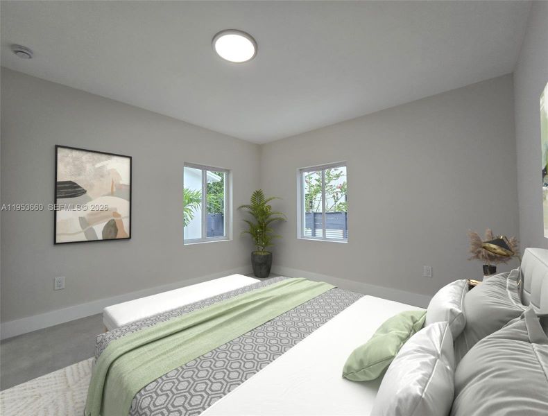 Furnished interior view inside a new home in , Miami (Image 14).