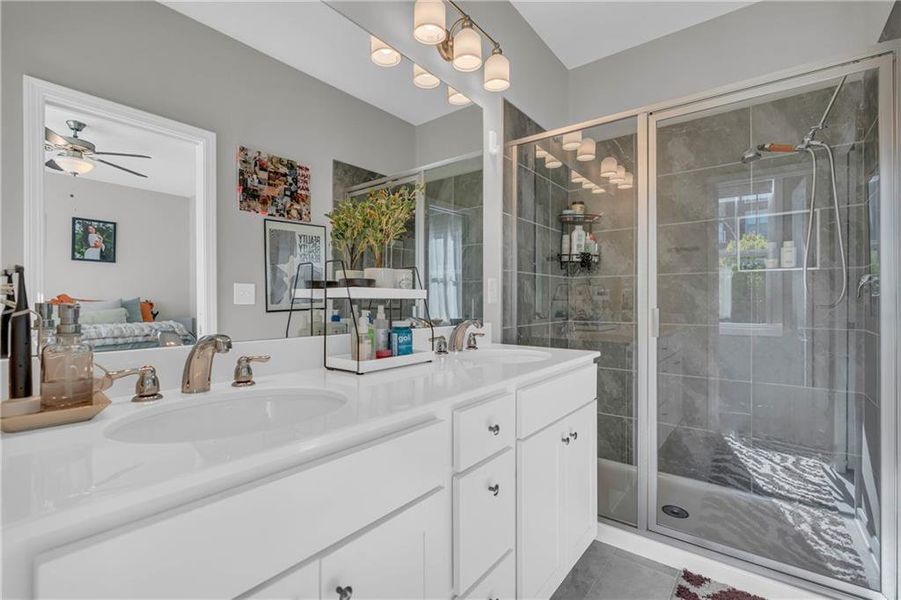 Furnished interior view inside a new home in , Atlanta (Image 12). Furnished interior view inside a new home in , Atlanta (Image 12).