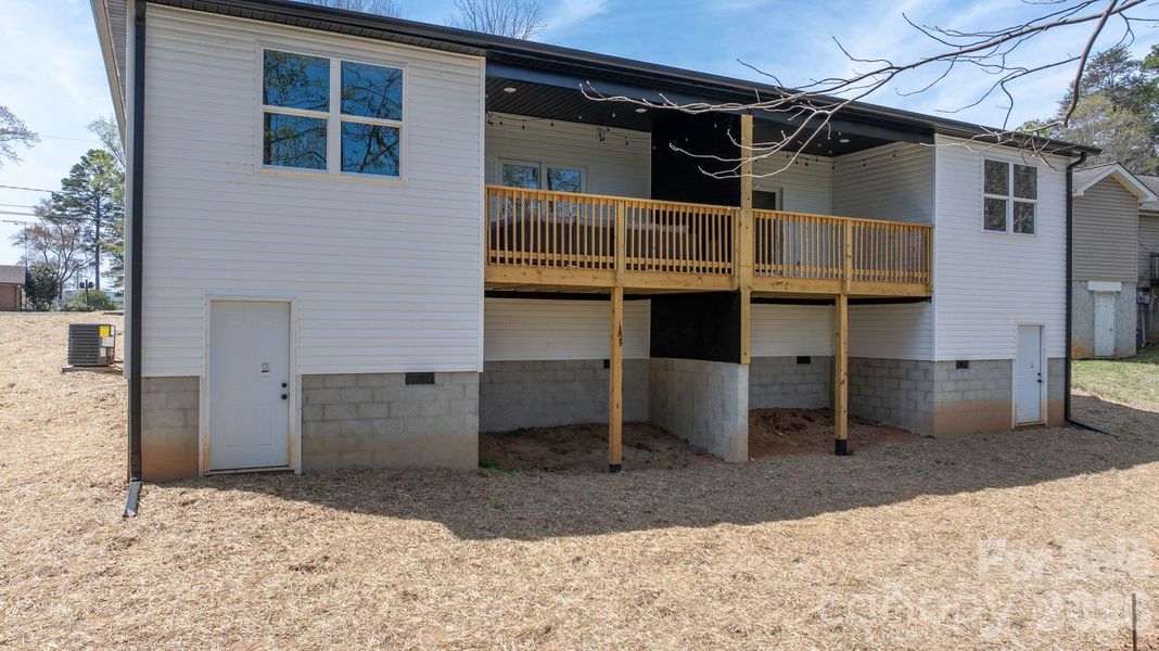 Exterior details and patio area of a home in , Hickory (Image 3).