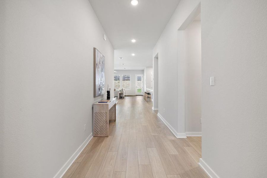 Spacious, unfurnished interior of a new home in Park Collection at Lariat, Liberty Hill (Image 22). Spacious, unfurnished interior of a new home in Park Collection at Lariat, Liberty Hill (Image 22).