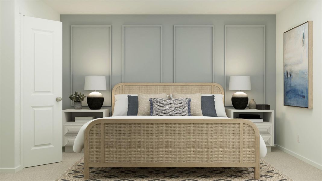 Furnished interior view inside a new home in Rancho Del Cielo, Jarrell (Image 17).