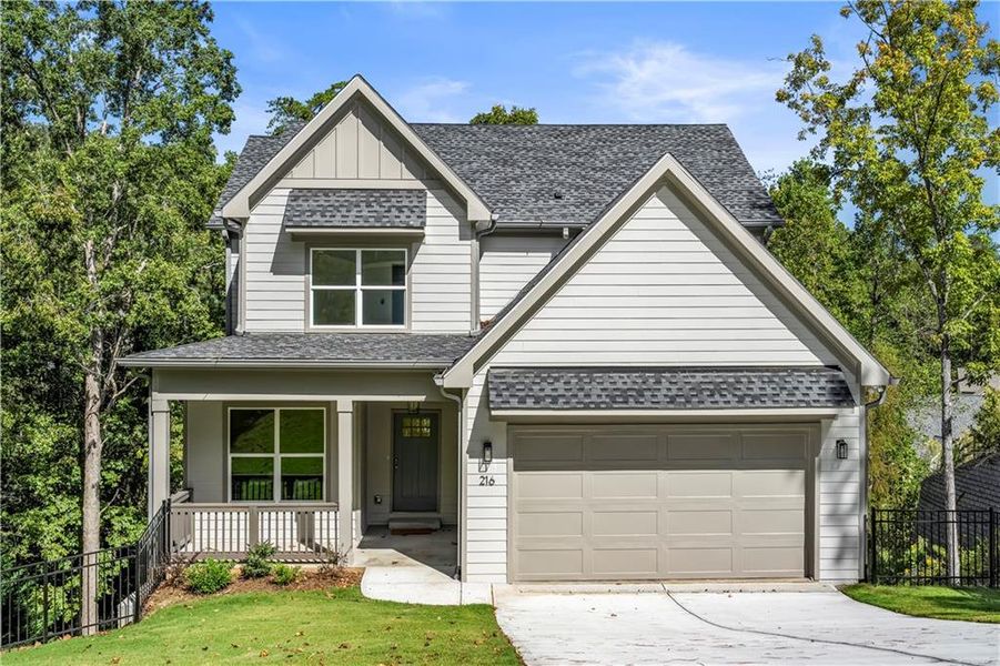 Front exterior of a new home in , Canton, GA, highlighting curb appeal (Image 1). Front exterior of a new home in , Canton, GA, highlighting curb appeal (Image 1).