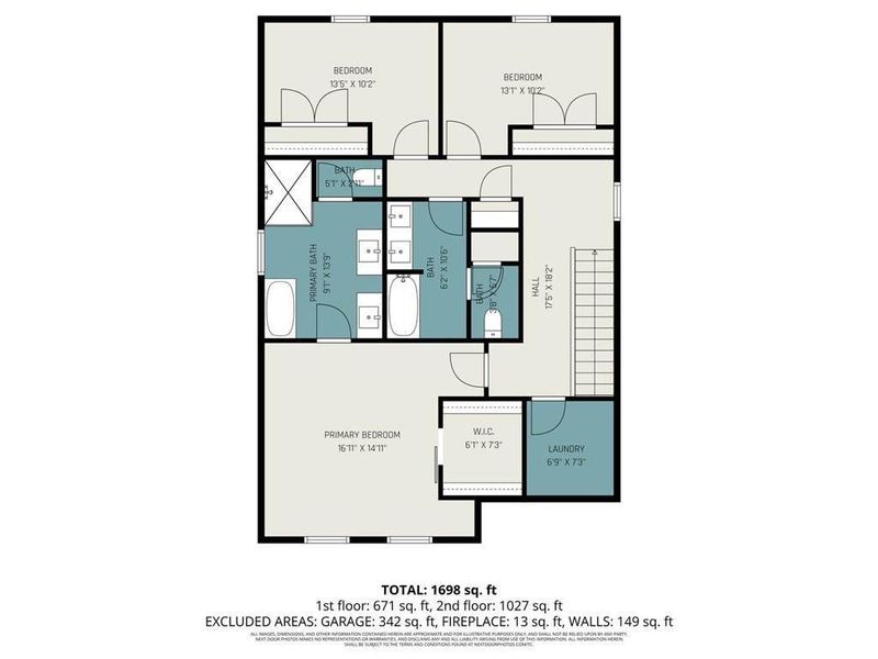 2D floor plan layout of this home in , Conyers, GA (Image 5).