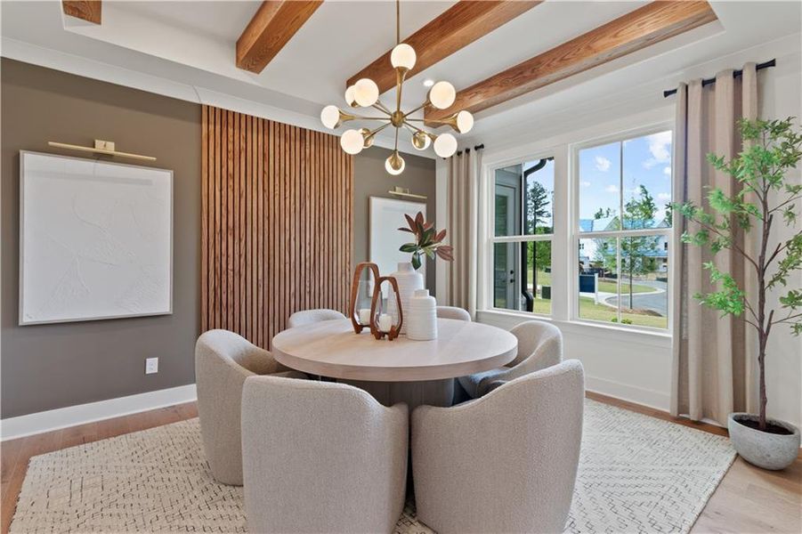 Furnished interior view inside a new home in Silverwood, Cumming (Image 6).