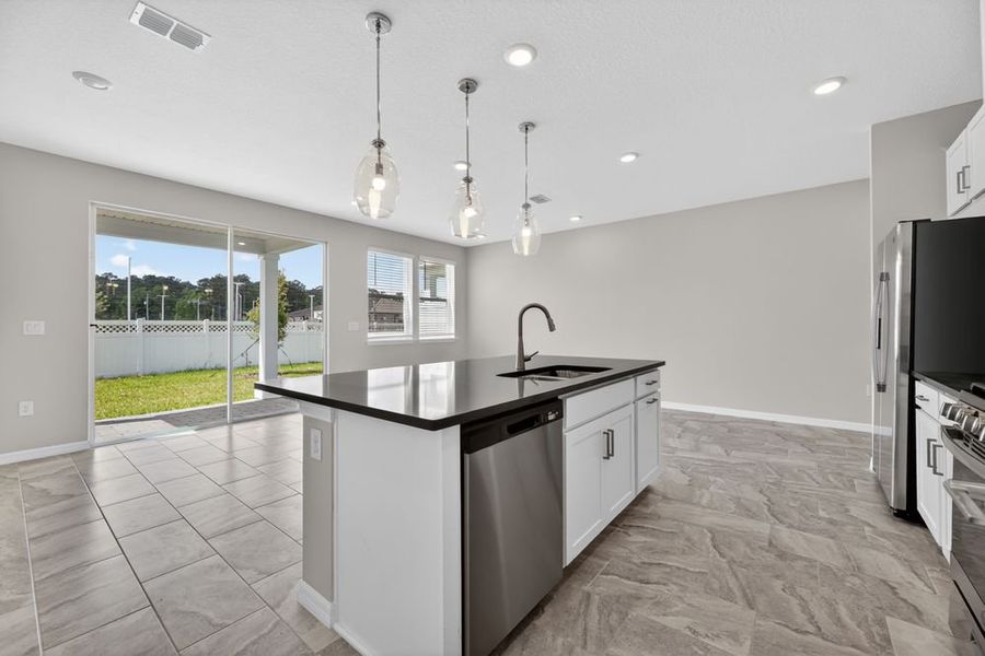 Representative furnished interior of a home built from the Bellflower by Taylor Morrison in Cherry Elm at SilverLeaf, St. Augustine (Image 9).