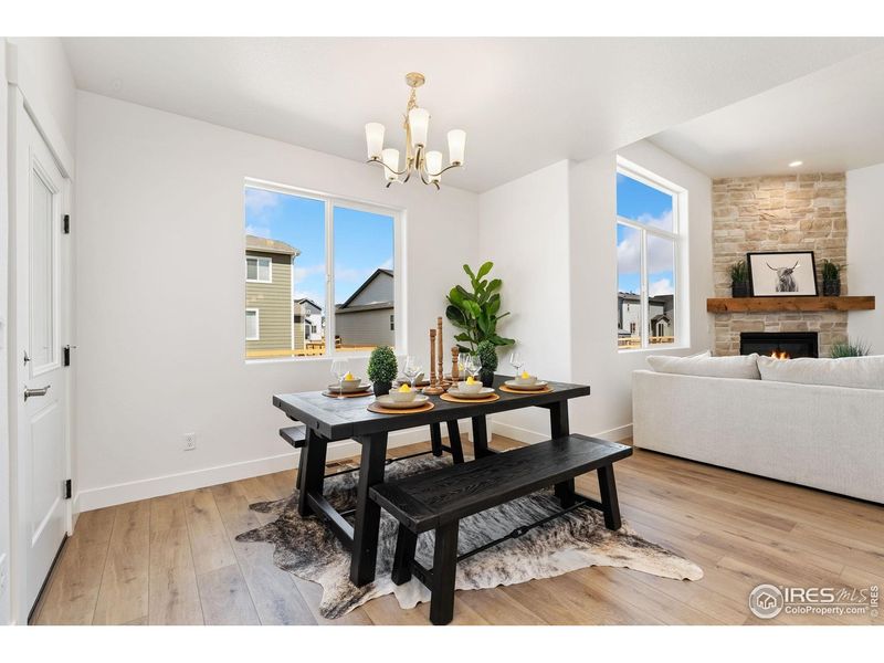 Furnished interior view inside a new home in Prairie Song, Windsor (Image 9).