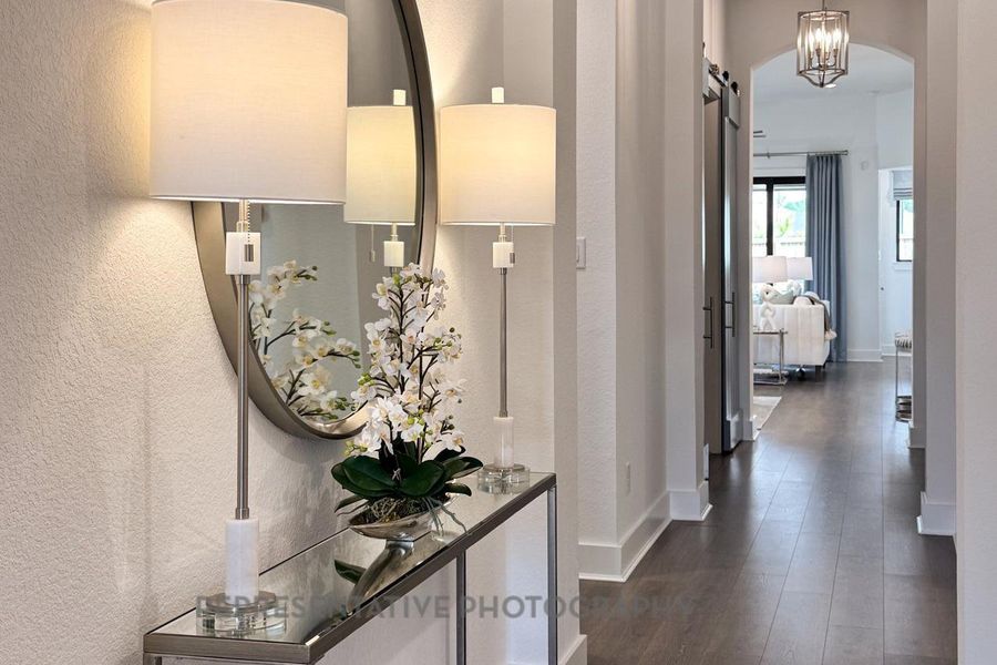 Furnished interior view inside a new home in Riceland: 50ft. lots, Mont Belvieu (Image 7).