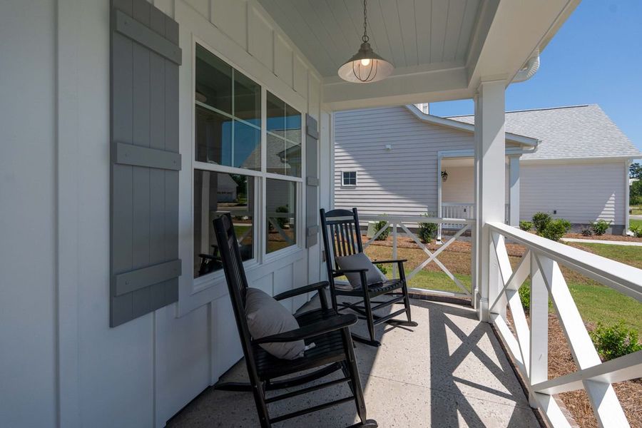 Representative exterior details of a home built from the Scout by Bill Clark Homes in Sidbury Landing, Wilmington (Image 33).