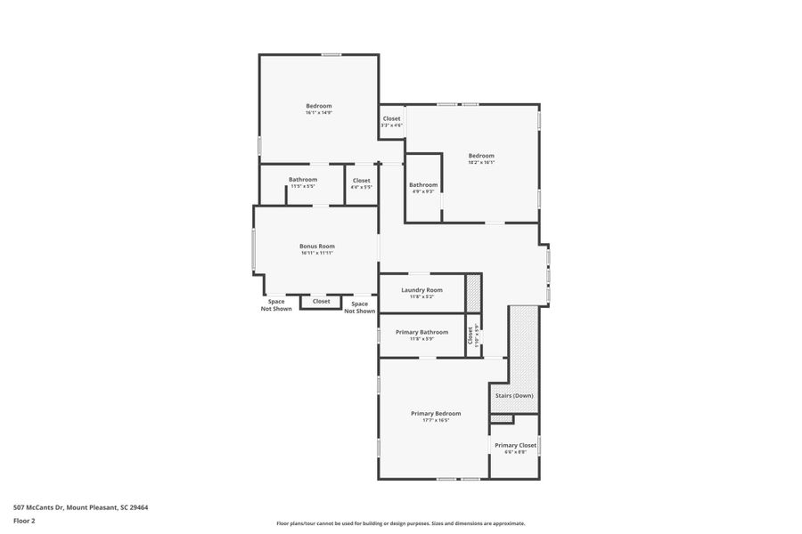 2D floor plan layout of this home in , Mount Pleasant, SC (Image 5).