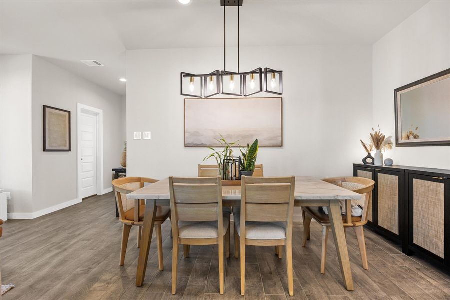 Furnished interior view inside a new home in Sunterra, Katy (Image 8).