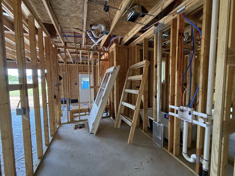 In-progress construction of a new home in Monarch Manor, Poolville, TX (Image 19).