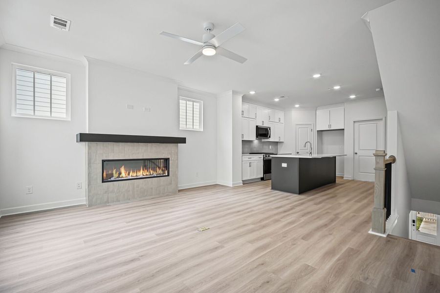 Spacious, unfurnished interior of a new home in The Village at River Green, Canton (Image 10).