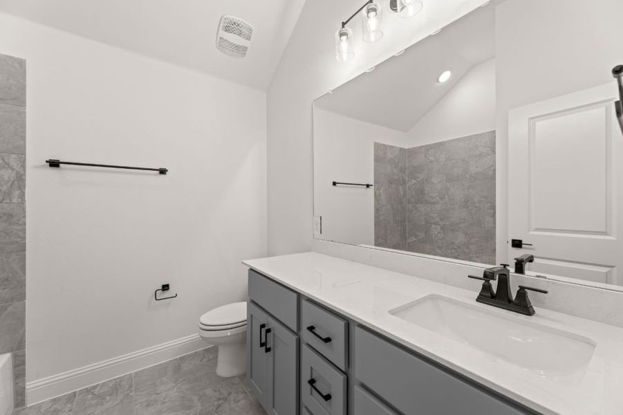 Representative furnished interior of a home built from the San Jacinto by UnionMain Homes in Legacy Hills, Celina (Image 7).